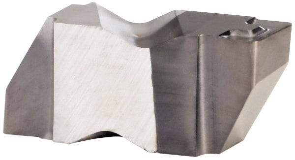 Kennametal - 3189NG RK Grade KCU25, 4.8mm Cutting Width Carbide Grooving Insert - 3.81mm Max Depth of Cut, Right Hand, 0.57mm Corner Radius, AlTiN Finish - USA Tool & Supply