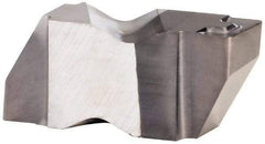 Kennametal - 3189NG RK Grade KCU25, 4.8mm Cutting Width Carbide Grooving Insert - 3.81mm Max Depth of Cut, Right Hand, 0.57mm Corner Radius, AlTiN Finish - USA Tool & Supply
