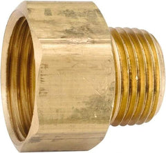 ANDERSON METALS - 3/4 FGHT & 1/2 MPT Garden Hose Female x MIP - Lead Free Brass, Female Hose to Male Pipe Connector - USA Tool & Supply