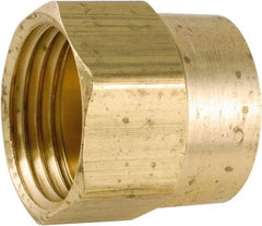 ANDERSON METALS - 3/4 FGHT & 1/2 FPT Garden Hose Female x FIP - Lead Free Brass, Female Hose to Female Pipe Connector - USA Tool & Supply