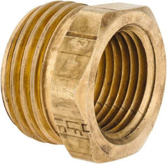 ANDERSON METALS - 3/4 MGHT & 1/2 FPT Garden Hose Male x FIP - Lead Free Brass, Male Hose to Female Pipe Connector - USA Tool & Supply