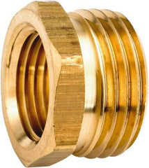 ANDERSON METALS - 3/4 MGHT & 3/8 NPT Garden Hose Male x FIP - Lead Free Brass, Male Hose to Female Pipe Connector - USA Tool & Supply