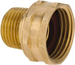 ANDERSON METALS - 3/4 FGHT & 1/2 MPT Garden Hose Female x MIP Swivel - Lead Free Brass, Female Hose to Male Pipe Swivel Connector - USA Tool & Supply