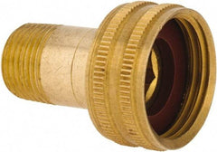 ANDERSON METALS - 3/4 FGHT & 3/8 MPT Garden Hose Female x MIP Swivel - Lead Free Brass, Female Hose to Male Pipe Swivel Connector - USA Tool & Supply