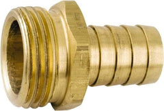 ANDERSON METALS - 3/4 GHT Garden Hose Barb x Male - Lead Free Brass, Male Hose to Barb Connector - USA Tool & Supply