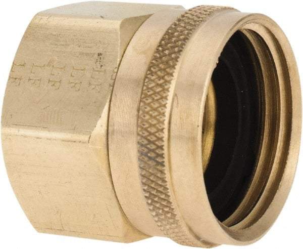 ANDERSON METALS - 3/4 FGHT & 3/4 FPT Garden Hose Female x FIP Swivel - Lead Free Brass, Female Hose to Female Pipe Swivel Connector - USA Tool & Supply