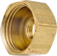 ANDERSON METALS - 3/4 FGHT & 1/8 FPT Garden Hose Female x FIP - Lead Free Brass, Female Hose to Female Pipe Connector - USA Tool & Supply