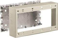 Hubbell Wiring Device-Kellems - 8.26 Inch Long x 1-3/4 Inch Wide x 4.54 Inch High, Rectangular Raceway Box - Ivory, For Use with HBL500 Series Raceways and HBL750 Series Raceways - USA Tool & Supply