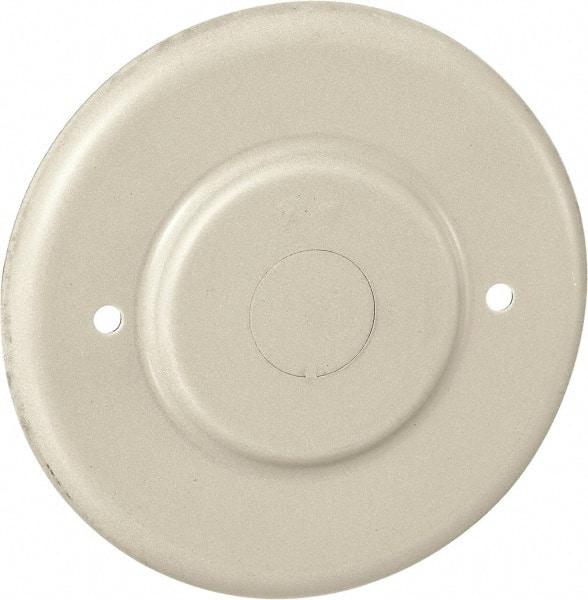 Hubbell Wiring Device-Kellems - 4.19 Inch Wide x 0.38 Inch High, Round Raceway Cover - Ivory, For Use with HBL500 Series Raceways and HBL750 Series Raceways - USA Tool & Supply