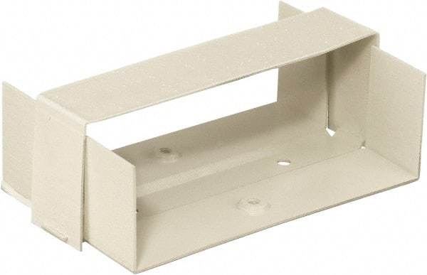 Hubbell Wiring Device-Kellems - 5.02 Inch Long x 2.79 Inch Wide, Rectangular Raceway Fitting - Ivory, For Use with HBL4750 Series Raceways - USA Tool & Supply