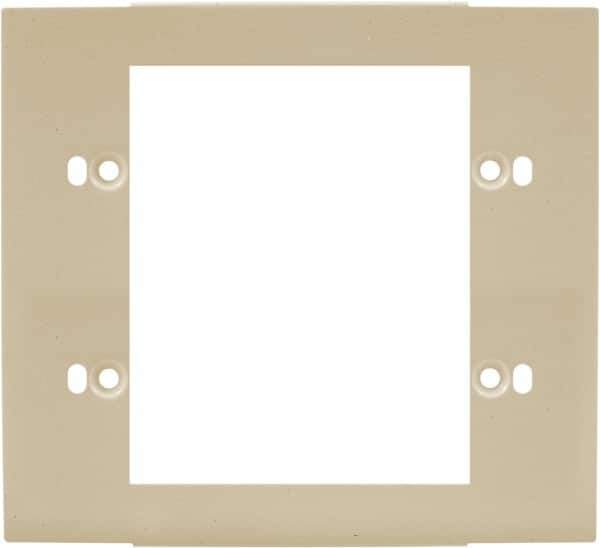 Hubbell Wiring Device-Kellems - 5.12 Inch Long x 4-3/4 Inch High, Rectangular Raceway Plate - Ivory, For Use with HBL4700 Series Raceways and HBL4750 Series Metal Raceways - USA Tool & Supply