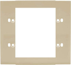 Hubbell Wiring Device-Kellems - 5.12 Inch Long x 4-3/4 Inch High, Rectangular Raceway Plate - Ivory, For Use with HBL4700 Series Raceways and HBL4750 Series Metal Raceways - USA Tool & Supply