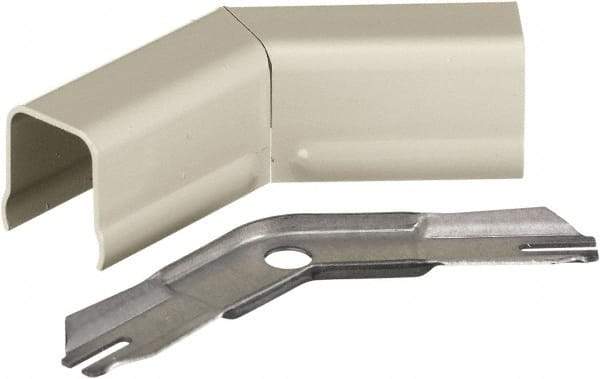 Hubbell Wiring Device-Kellems - 2.7 Inch Long x 0.91 Inch Wide x 2.7 Inch High, Raceway Elbow End - 45°, Ivory, For Use with HBL500 Series Raceways and HBL750 Series Raceways - USA Tool & Supply