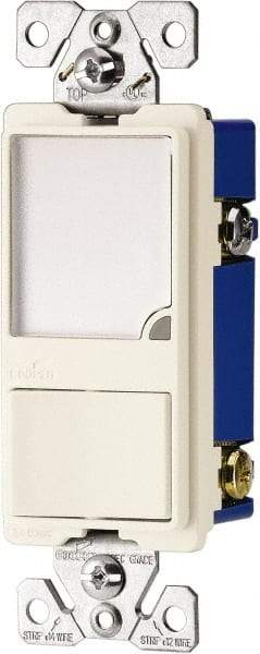 Cooper Wiring Devices - 1 Pole, 120 VAC, 15 Amp, Flush Mounted, Combination Switch with Night Light - NonNEMA Configuration, 1 Switch, Back Side Wiring, Thermoplastic Material, cULus Listed, NOM 426 Standard - USA Tool & Supply