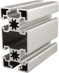 80/20 Inc. - 6 Meters Long x 45 mm Wide x 90 mm Deep, T-Slotted Aluminum Extrusion - Clear Anodized Finish - USA Tool & Supply