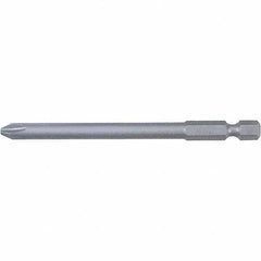 Wiha - #0 Power Bit - 1/4" Drive, 2-3/4" OAL - USA Tool & Supply