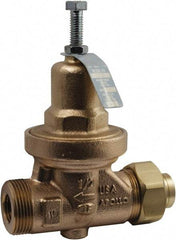 Conbraco - 250 Max psi Direct Pressure Reducing Valve - 3/4" Female NPT Connection, 5.88" High x 4.88" Wide, 25 to 75 psi Reduced Pressure Range - USA Tool & Supply