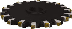 Seco - Arbor Hole Connection, 1.0236" Cutting Width, 4.4606" Depth of Cut, 315mm Cutter Diam, 2.3622" Hole Diam, 9 Tooth Indexable Slotting Cutter - 335.25 Toolholder, L/XNHQ 1407 Insert - USA Tool & Supply