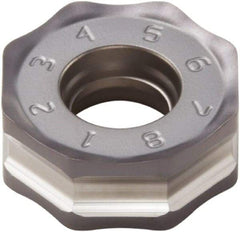 Seco - ONMU050410 ME11 Grade MP3000 Carbide Milling Insert - TiAlN Finish, 0.157" Thick, 0.472" Inscribed Circle - USA Tool & Supply