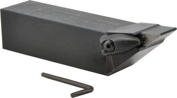 Seco - DVJN, Right Hand Cut, 93° Lead Angle, 1-1/4" Shank Height x 1-1/4" Shank Width, Negative Rake Indexable Turning Toolholder - 6" OAL, VNMG 332 Insert Compatibility, Series Dual Clamp - USA Tool & Supply