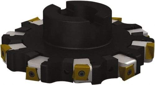 Seco - Shell Mount Connection, 1.0236" Cutting Width, 1.7244" Depth of Cut, 160mm Cutter Diam, 1.5748" Hole Diam, 5 Tooth Indexable Slotting Cutter - R335.25 Toolholder, L/XNHQ 1407 Insert, Right Hand Cutting Direction - USA Tool & Supply