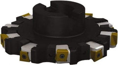 Seco - Shell Mount Connection, 1.0236" Cutting Width, 1.7244" Depth of Cut, 160mm Cutter Diam, 1.5748" Hole Diam, 5 Tooth Indexable Slotting Cutter - R335.25 Toolholder, L/XNHQ 1407 Insert, Right Hand Cutting Direction - USA Tool & Supply