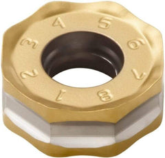 Seco - ONMU050410 M11 Grade MP3000 Carbide Milling Insert - TiAlN Finish, 0.157" Thick, 0.472" Inscribed Circle - USA Tool & Supply