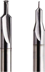 Seco - M1.4x0.30 Metric Coarse, 0.0382" Cutting Diam, 2 Flute, Solid Carbide Helical Flute Thread Mill - Internal Thread, 2.63mm LOC, 40mm OAL, 3mm Shank Diam - USA Tool & Supply