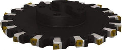 Seco - Shell Mount Connection, 1.0236" Cutting Width, 2.3228" Depth of Cut, 250mm Cutter Diam, 2.3622" Hole Diam, 7 Tooth Indexable Slotting Cutter - R335.25 Toolholder, L/XNHQ 1407 Insert, Right Hand Cutting Direction - USA Tool & Supply