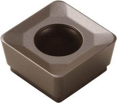 Seco - SCET120630 M14 Grade MP2500 Carbide Milling Insert - TiCN/Al2O3 Finish, 1/4" Thick, 1/2" Inscribed Circle, 0.118" Corner Radius - USA Tool & Supply
