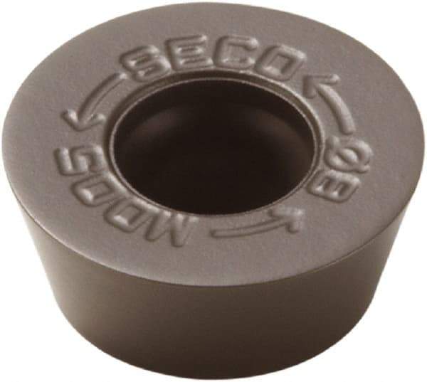 Seco - RDKW0803M0 MD05 Grade MK2050 Carbide Milling Insert - TiSiN/TiAlN Finish, 1/8" Thick, 0.315" Inscribed Circle - USA Tool & Supply