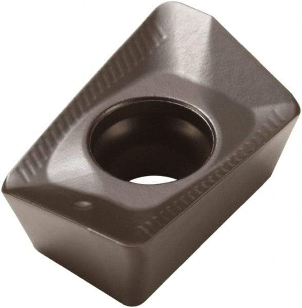 Seco - XOMX120408 ME08 Grade MK2050 Carbide Milling Insert - TiSiN/TiAlN Finish, 1/4" Thick, 0.425" Inscribed Circle - USA Tool & Supply