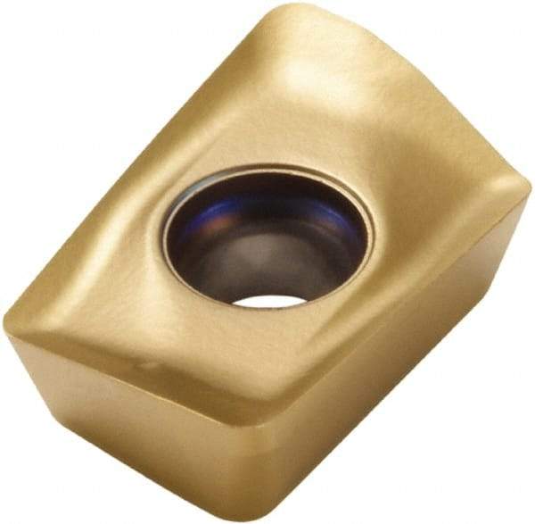 Seco - XOEX10T304 E05 Grade F40M Carbide Milling Insert - TiAlN/TiN Finish, 0.151" Thick, 0.27" Inscribed Circle - USA Tool & Supply