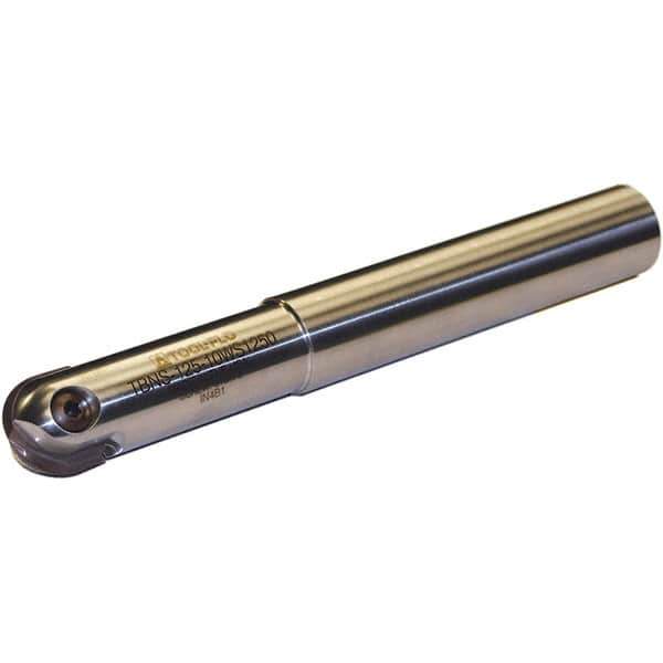 Tool-Flo - 2" Cut Diam, 2" Shank Diam, 16" OAL, Indexable Ball Nose End Mill - 6" Head Length, Straight Shank, TBN Toolholder, TBNR 2000, TBRR 2000 Insert - USA Tool & Supply