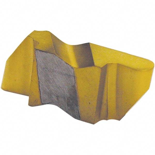 Tool-Flo - 3078FLR Grade AC3R, 3.96mm Cutting Width Carbide Grooving Insert - 4.57mm Max Depth of Cut, Right Hand, 1.98mm Corner Radius, TiAlN Finish - USA Tool & Supply