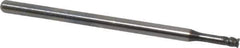 OSG - 3/32", 4 Flute, Single End, Solid Carbide, 0.01" Corner Radius End Mill - 2-1/4" OAL, 45° Helix, Right Hand Flute, 3/32" LOC, Right Hand Cut, 3/8" Extended Reach - USA Tool & Supply