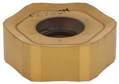 Kennametal - HNGJ75 Grade KC725M Carbide Milling Insert - TiN/TiCN/TiN Finish, 0.2919" Thick, 7/8" Inscribed Circle, 3/64" Corner Radius - USA Tool & Supply
