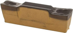 Iscar - 178018GIP Grade IC808, 1.78mm Cutting Width Carbide Grooving Insert - 3mm Max Depth of Cut, Neutral, 0.18mm Corner Radius, TiAlN Finish - USA Tool & Supply