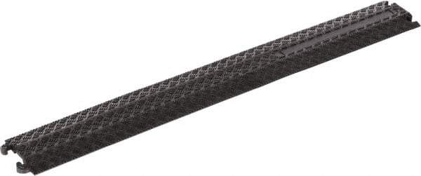Vestil - 40" Long x 5-1/2" Wide x 3/4" High, Rubber Ramp Cable Guard - 2,200 Lb Load Limit - USA Tool & Supply