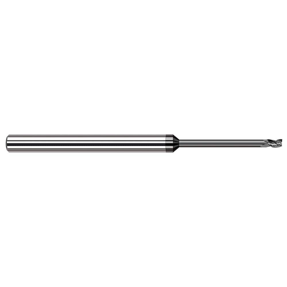 Harvey Tool - 3/16", 9/32" LOC, 3/16" Shank Diam, 4" OAL, 3 Flute Solid Carbide Square End Mill - Exact Industrial Supply