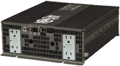 Tripp-Lite - 4 Connection, 12 VDC Input, 120 VAC Output, 6,000 Peak Wattage, Surface Mount Power Inverter - 10-1/2" Wide x 4" Deep x 4" High, 3,000 Watt Continuous Output Power, Fan Cooled - USA Tool & Supply