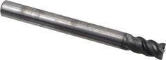 Seco - 1/4", 4 Flute, Single End, Solid Carbide, 0.015" Corner Radius End Mill - 2-1/2" OAL, 48° Helix, Right Hand Flute, 1/2" LOC, Right Hand Cut - USA Tool & Supply