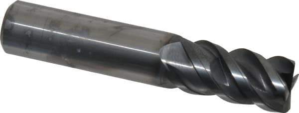 Seco - 3/4", 4 Flute, Single End, Solid Carbide, 0.03" Corner Radius End Mill - 4" OAL, 48° Helix, Right Hand Flute, 1-1/2" LOC, Right Hand Cut - USA Tool & Supply