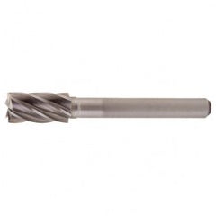 SB-6 Aluminum Cut Solid Carbide Bur-Cylindrical with End Cut - USA Tool & Supply