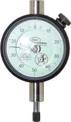 Mahr - 1/4" Range, 0-50-0 Dial Reading, 0.001" Graduation Dial Drop Indicator - 1-3/4" Dial, 0.1" Range per Revolution, 0.001" Accuracy, Revolution Counter - USA Tool & Supply