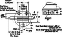 Mahr - 1-1/2 Inch Adjustable Slot and 1/4 Inch Bore, Drop Indicator AGD 1 Peacock Indicator - For Use with Adjusting Knobs - USA Tool & Supply