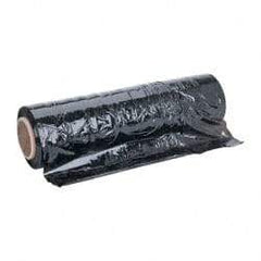 Stretch Associates - 18" x 1,500' 80 Gauge Black Hand Held Stretch & Pallet Wrap for Use with Dispenser - 4 Piece, 80 Gauge, Black - USA Tool & Supply