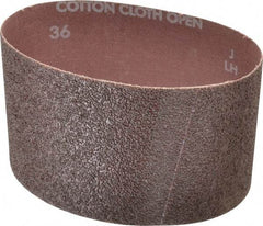 Norton - 3-1/2" Wide x 15-1/2" OAL, 36 Grit, Aluminum Oxide Abrasive Belt - Aluminum Oxide, Very Coarse, Coated, X Weighted Cloth Backing, Series R228 - USA Tool & Supply