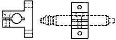 Mahr - Remote Data Collection T Bracket - 34.9mm Overall Length, For Use with 3/8 Inch Diameter Gage Heads, Cartridge Type Gage Head, Max micro m Indicators, Remote Indicating Units - USA Tool & Supply