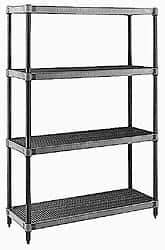 Metro - 36" Wide, 1-1/2" High, Open Shelving Shelf - Polymer, 24" Deep, Use with Metro Max I - USA Tool & Supply